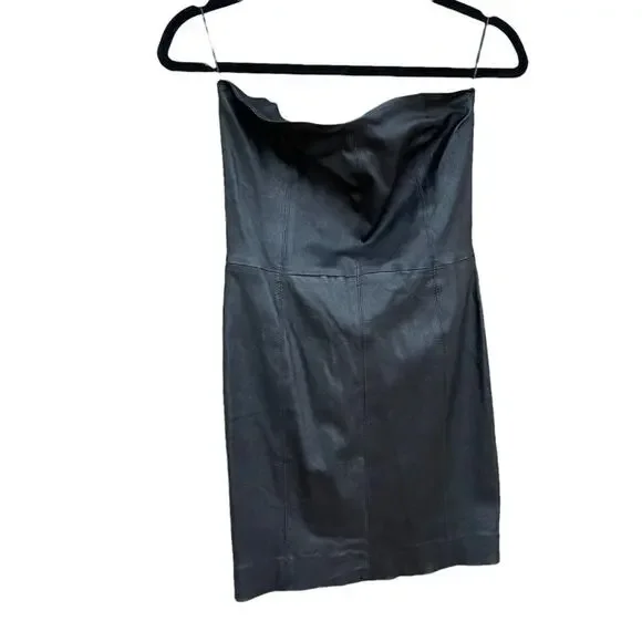 SPRWMN Leather Mini Dress Black SPRWMN Leather Mini Dress Black